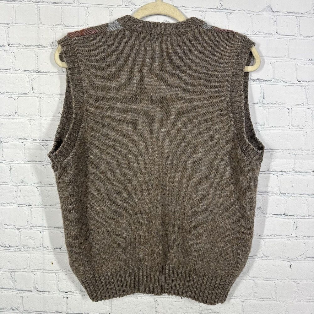 Vintage McGregor Mens Large Argyle Sweater Vest Wool Preppy Grandpa Golf USA - Picture 3 of 7